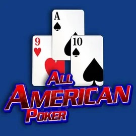 All American Poker slot visual from RTG (Reel Time Gaming) available on lysa-casino.eu