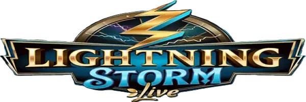 Lightning Storm slot logo by Evolution at Lysa Casino